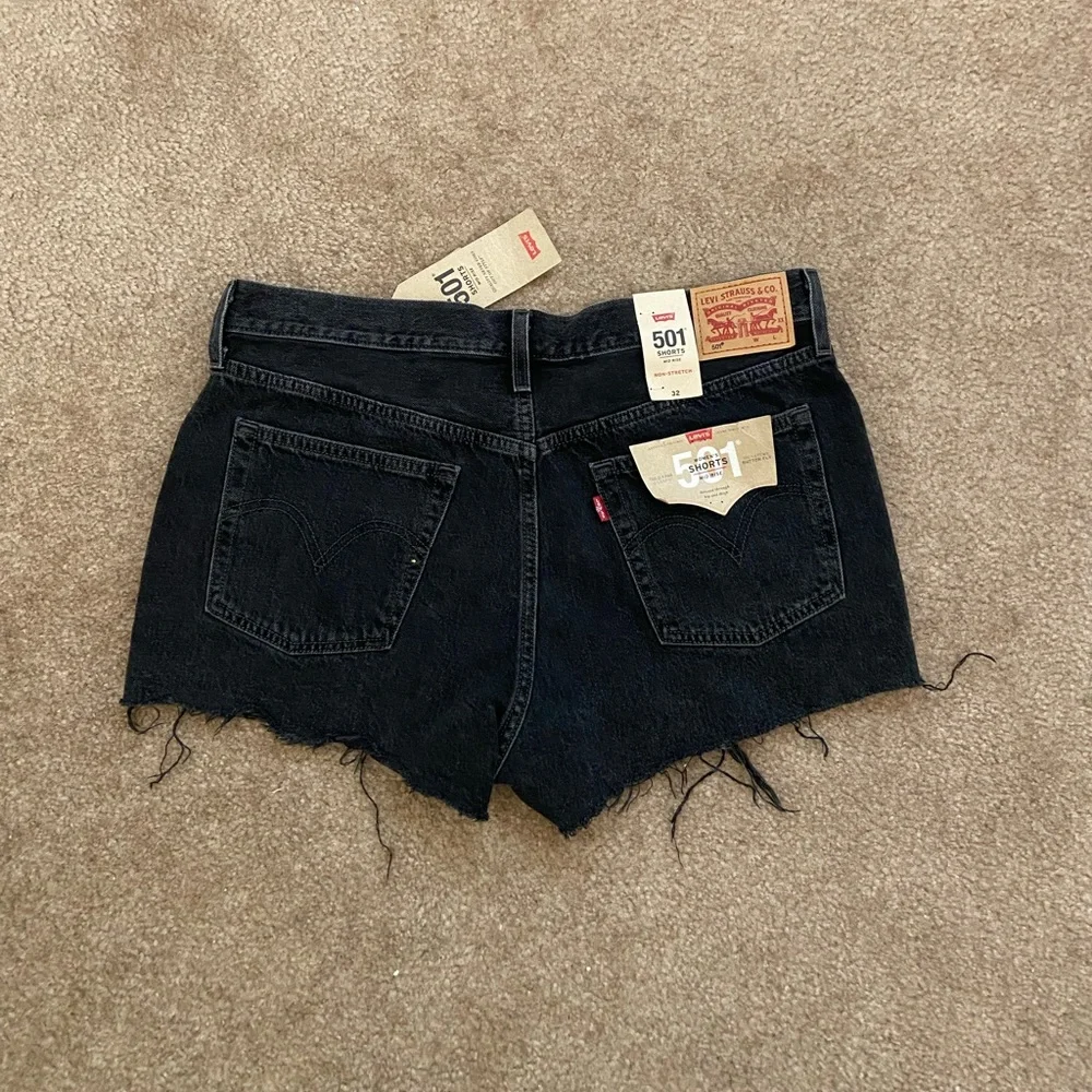 ☀️Levi’s 501 original distressed Shorts in Black